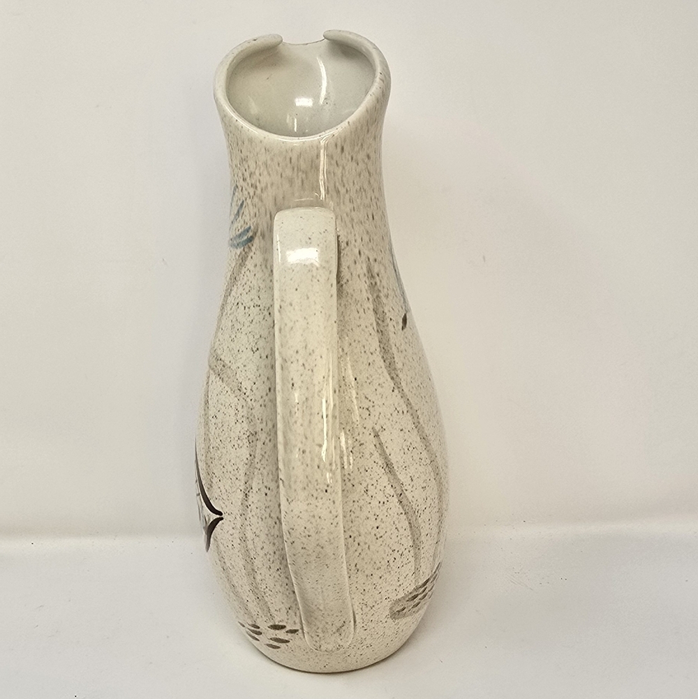 Vintage 1950 red wing pottery bob white quail water pitcher jug stone ware - Picture 4 of 8